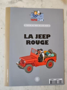 1/24 voitures de TINTIN FASCICULE 6 jeep rouge tintin au pays de l'or noir - Picture 1 of 2
