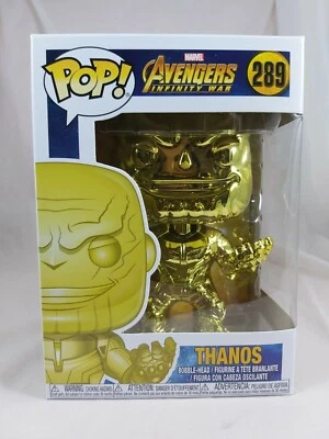 Marvel Funko Pop - Thanos (Yellow Chrome) - Avengers Infinity War - No. 289 - image 1 of 4