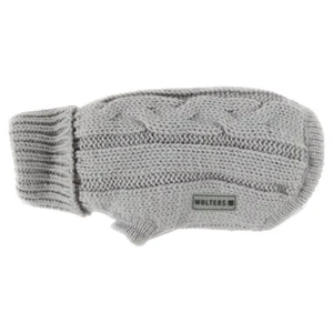 Wolters Hunde Zopf-Strickpullover für Mops & Co. silber, diverse Größen, NEU - Bild 1 von 1