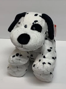 NUEVO CON ETIQUETAS TY Pluffies Peluche Yarmas Perro Dálmata Cachorro Negro Blanco Relleno Cosido 2007 - Imagen 1 de 12