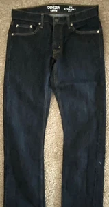 MENS LEVI'S DENIZEN JEANS, STRAIGHT FIT, DARK WASH 30 X 31 - Picture 1 of 7