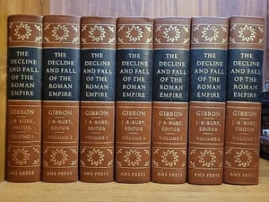 The Decline and Fall of the Roman Empire Edward Gibbon 7 Vol AMS Press Book Set - Picture 1 of 19