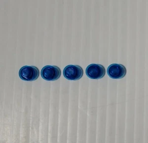 LEGO Redondo 1 x 1 Placa Perno Transparente Azul Oscuro (X5) NUEVAS PIEZAS DE REPUESTO - Imagen 1 de 5