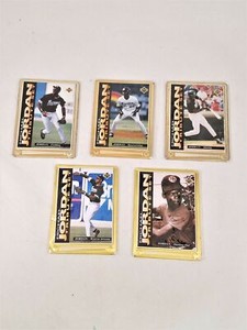 1995 Upper Deck Michael Jordan Tribute Embossed Metal 5 Card Set Baseball