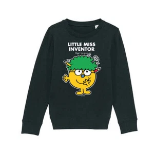 Mr Men Sweatshirt Little Miss Inventor Long Sleeve Kids Unisex Jumper Pullover - Picture 1 of 16