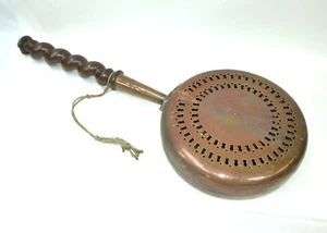 XXL Bettwärmer XIX Jh. Kupfer - Bild 1 von 11