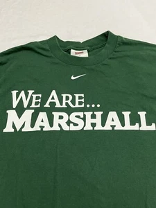 Camicia vintage Nike We Are Marshall The Herd manica lunga verde taglia media - Foto 1 di 7
