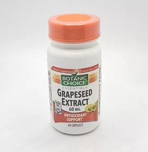 Botanic Choice Grapeseed Extract 60mg Antioxidant Support | 60 Capsules SEALED - Picture 1 of 4
