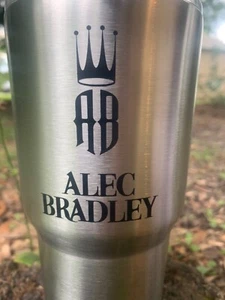 Alec Bradley Cigar 32oz Tumbler Glass Cup Mug with Lid FREE Hygrometer 32 Ounce - Picture 1 of 8