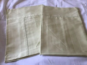 PRATESI CLASSIC HEMSTITCHED COTTON SATEEN 2 STANDARD SHAM LIGHT JADE GREEN ITALY - Picture 1 of 3