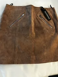Genuine leather woman skirt Brand New With Tag Size Small - Picture 1 of 11