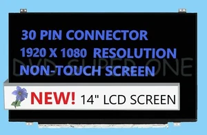 Lenovo FRU: 01AV853 LED LCD Screen for 14" FHD 1080P Display New SD10K84582 - Picture 1 of 6