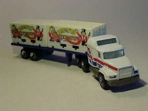 7 ZOLL 1990 Mack CH600 Konvoi LKW Top Circus Streichholzschachtel 1/97 Druckguss neuwertig lose - Bild 1 von 6