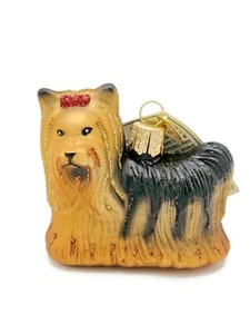 Old World Christmas Yorkie Dog Pet Puppy Friend Christmas Tree Ornament OWC - Picture 1 of 5