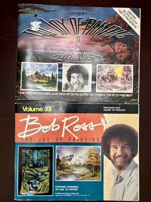 Bob Ross The Joy Of Painting 2 Books Volume 12 & Experience Joy of Painting II - Image 1 of 4