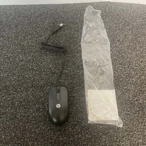 NEW HP P/N 672652-001 Black Wired Optical Mouse - USB 2-Button Scroll In Bag - Picture 1 of 10