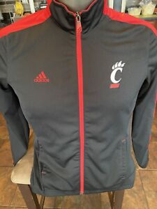 Team Issue UC University of Cincinnati Adidas Track Suit Warmup Size M Climalite
