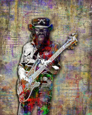 Póster de Lemmy Kilmister of MOTORHEAD 8x10 pulgadas, arte tributo a Motorhead envío gratuito Foto 1 de 4