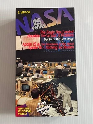 NASA 25 Years VHS Tape *1995* - (Apollo 13 Real Story / Apollo 15 ) - 2 Tape Set - Image 1 of 4