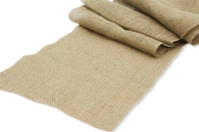 Tablecloth Runner Burlap Natural 18 X 90 Inch By Broward Linens - Image 1 of 2