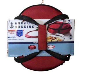 Anchor Hocking True Fit Take N Backtasche mit abgedeckter 2 Quart Backschüssel - Bild 1 von 5
