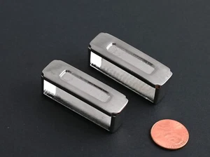 Neu 1 1/2" 38mm Gürtelhalter (2-teiliges Set) (#52B) für Mann/Frauen Bürste Nickel-Finish - Bild 1 von 4
