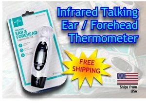 Medline Talking Ear and Forehead Infrared Thermometer  - FREE SHIPPING!!! - Picture 1 of 12