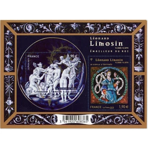 FEUILLET N°F4928 BLOC DE TIMBRES NEUFS** DE FRANCE "LÉONARD LIMOSIN" ANNÉE 2015 - Picture 1 of 2