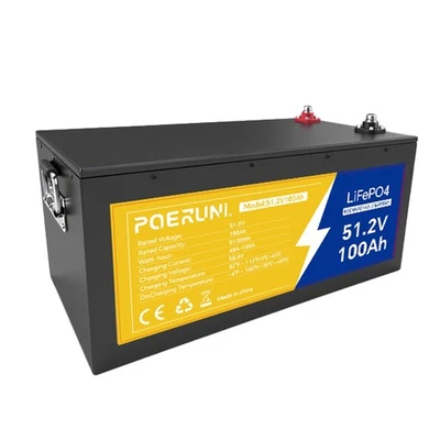 48伏100Ah LiFePO4锂电池BMS深循环适用于房车太阳能船高尔夫球车 — 第 1/4 张图片