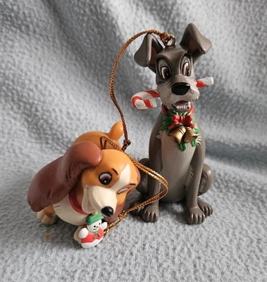 Adornos Vintage Disney Dama Y El Vagabundo - Juego De 2 Foto 1 de 4