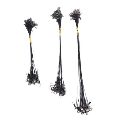 72 Stuecke - Fisch Koeder Draht Spur Leader Wirbel Edelstahl Rollenwirb3418 - Bild 1 von 4