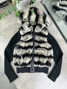 Chaqueta vintage con piel real para mujer talla M - Imagen 1 de 17