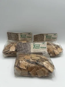 NUEVO VINTAGE Greenleaf Miniatura Casa de Muñecas Madera Parquet Azulejos 250 piezas 3 BOLSAS - Imagen 1 de 5