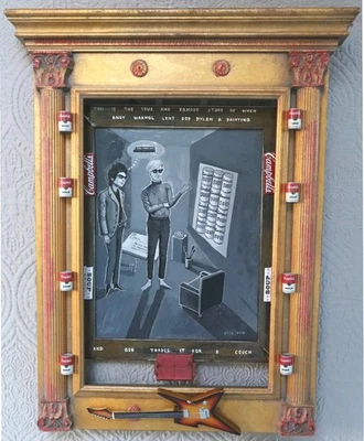 'Andy-Warhol-Cuaresma-Bob-Dylan-a-Pintura' artista mostrado con Finster-KATA BILLUPS Foto 1 de 4