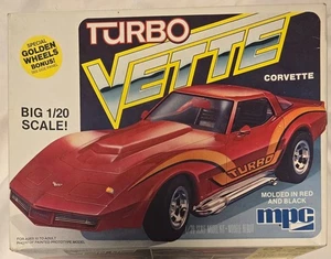 MPC Turbo Vette Corvette Chevy 1/20 model kit. open but complete vintage - Picture 1 of 4