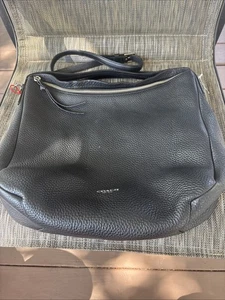 Coach 31623 Bleecker Sullivan Black Pebbled Leather Hobo Bag Handbag - Picture 1 of 11