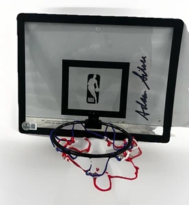 ADAM SILVER signed (Commissioner) NBA Toy Mini Rim Hoop BECKETT BAS BP59360 - Picture 1 of 3
