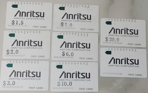 Australia Telecom 1988 $1.50-$20.00 ANRITSU TEST CARD Set Type 2 used and mint - Picture 1 of 2