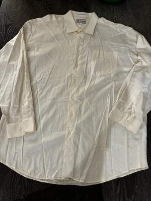 Italo Mondo Mens Long Sleeve Yellow Button Down Dress Shirt 18-1/2/36-37 Tall YN - Image 1 of 4