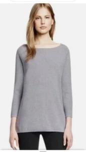 Tory Burch Rylie Sweater Tunic Size S/P, Merino Wool, Side Zippers, 3/4 Sleeve - Picture 1 of 21