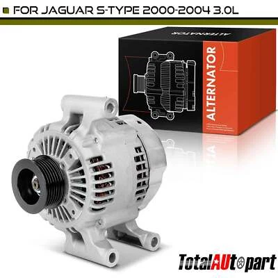 New Alternator for Jaguar S-Type 2000-2004 V6 3.0L 120A 12V CW 6-Groove Pulley - Image 1 of 4