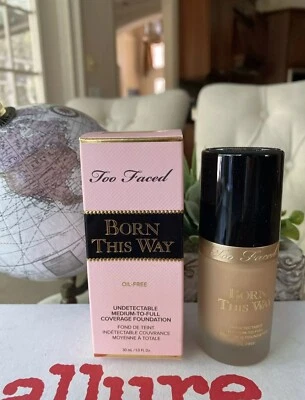 Too Faced Born This Way Natural Finish Foundation Light Beige Full Size BNIB - Image 1 of 3