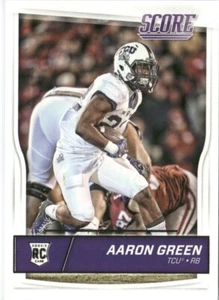 2016 Score Football Aaron Green Rookie TCU Horned Frogs #354 - Picture 1 of 2