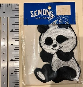 Vintage Sew-ons by Nielson Panda Patch NIP - Picture 1 of 2