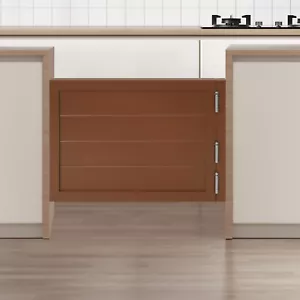 Swinging Door Solid Wood Swing Door Porch Entrance Swinging Door 90*60cm Brown - Picture 1 of 15