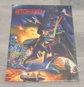 Vintage Star Wars Return of the Jedi Movie Poster Hi-C Promo 2 sided 1983 P7175 - Bild 1 von 2