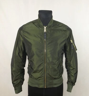 CHAQUETA BOMBER ALPHA INDUSTRIES MUJER VERDE BRILLANTE talla M Foto 1 de 4