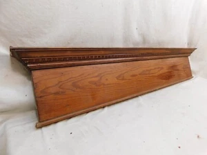 1890's Antique DOOR PEDIMENT Lintel Header VICTORIAN Style Egg & Dart Fir ORNATE - Picture 1 of 6