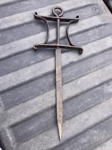 Vintage Hand Forged Trotline Reel Late 1800s Fishing Bass Bass Striper - Picture 1 of 9