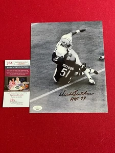 Dick Butkus, "Autographed" (JSA) 8x10 Photo w/ HOF Ins.  (Vintage) Bears - Picture 1 of 1